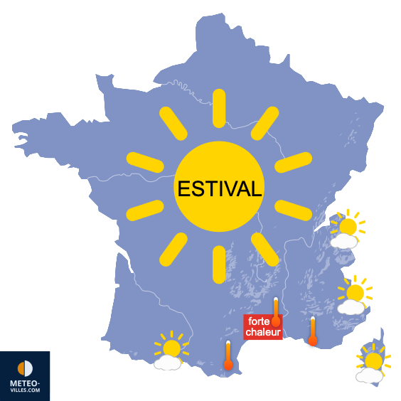 Carte de prévisions du temps du Saturday, June 14, 2025
