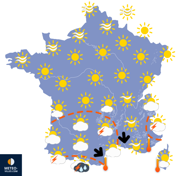 Meteo-villes.com - carte de France