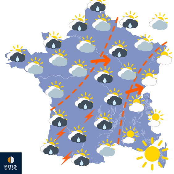 Carte de prévisions du temps du Dimanche 21 septembre 2025