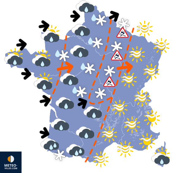 Carte de prévisions du temps du Jeudi 20 novembre 2025