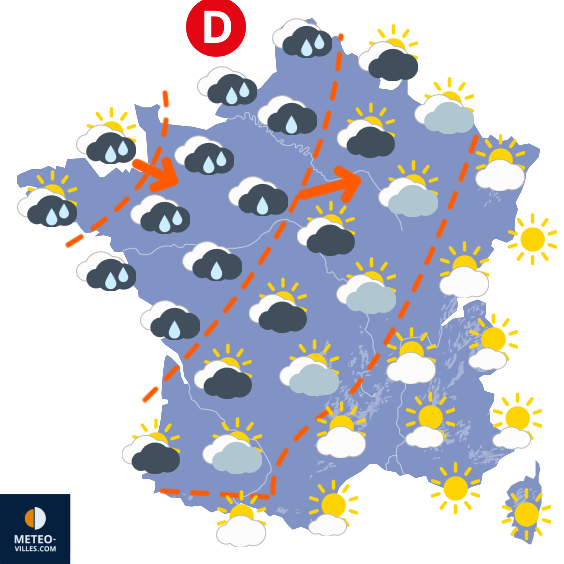 Carte de prévisions du temps du Samedi 29 novembre 2025