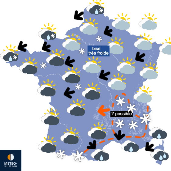Carte de prévisions du temps du Saturday, December 20, 2025