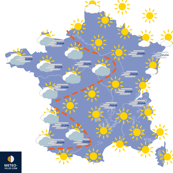 Carte de prévisions du temps du Friday, December 26, 2025