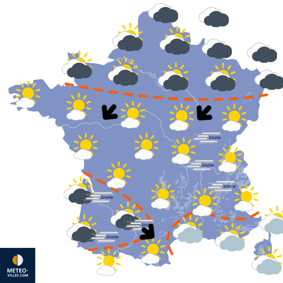 Carte de prévisions du temps du Friday, December 26, 2025