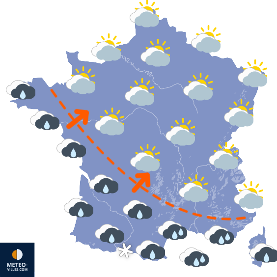Carte de prévisions du temps du Vendredi 30 janvier 2026