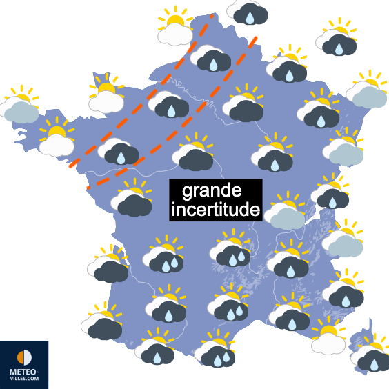 Carte de prévisions du temps du Dimanche 15 mars 2026