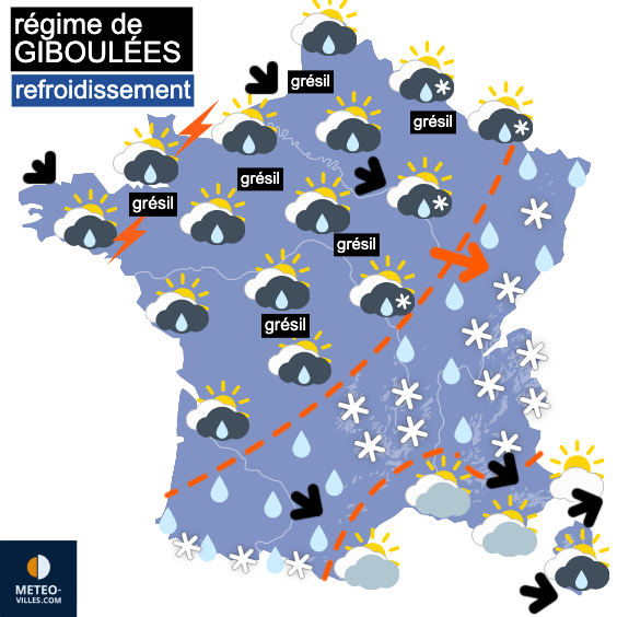 Carte de prévisions du temps du Saturday, March 21, 2026
