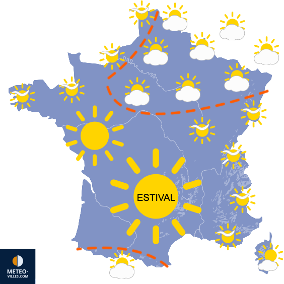 Carte de prévisions du temps du Mercredi 20 mai 2026