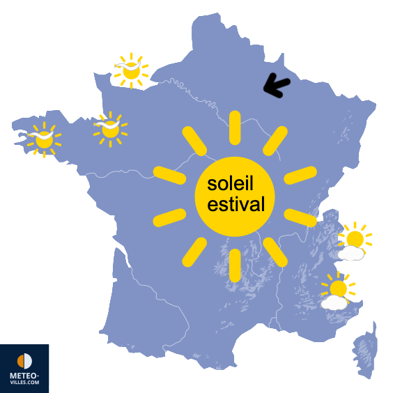 Carte de prévisions du temps du Vendredi 15 mai 2026