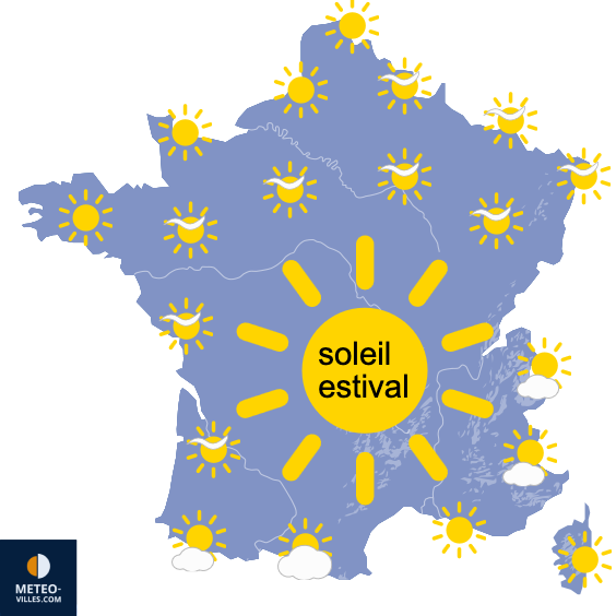 Carte de prévisions du temps du Mercredi 20 mai 2026