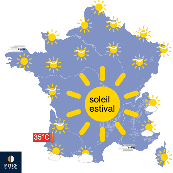 Carte de prévisions du temps du Jeudi 21 mai 2026