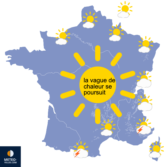Carte de prévisions du temps du Vendredi 22 mai 2026