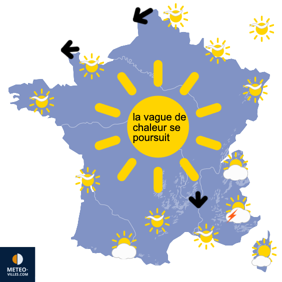Carte de prévisions du temps du Dimanche 24 mai 2026