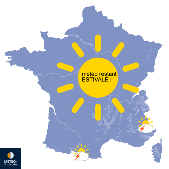 Carte de prévisions du temps du Vendredi 22 mai 2026