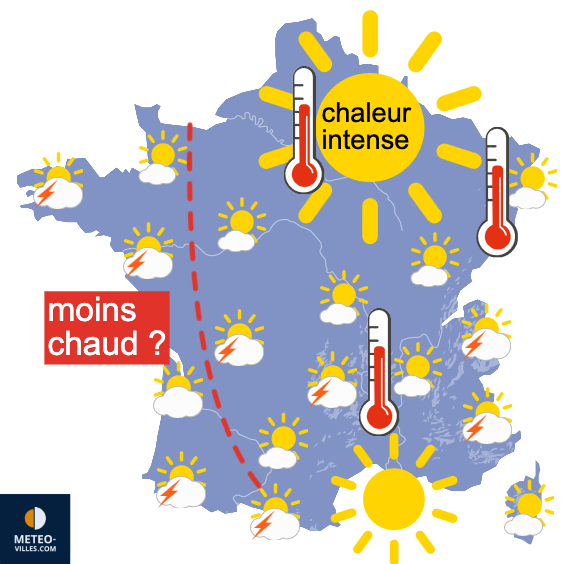 Carte de prévisions du temps du Vendredi 19 juin 2026