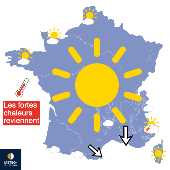 Carte de prévisions du temps du Mardi 30 juin 2026