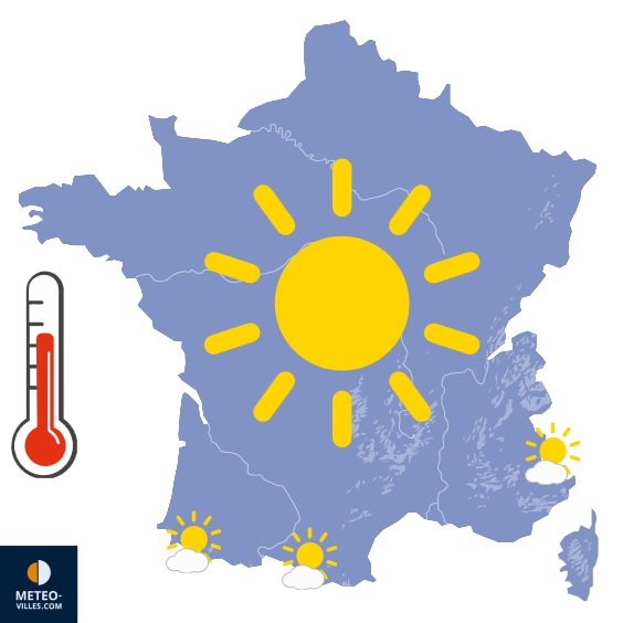 Carte de prévisions du temps du Mardi 30 juin 2026