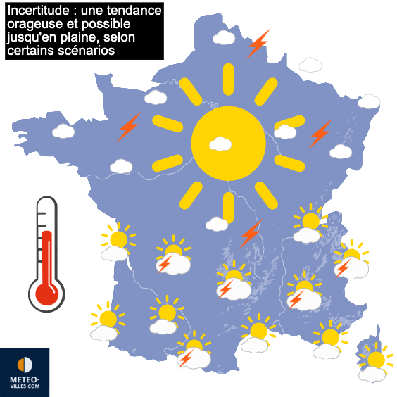 Carte de prévisions du temps du Dimanche 5 juillet 2026