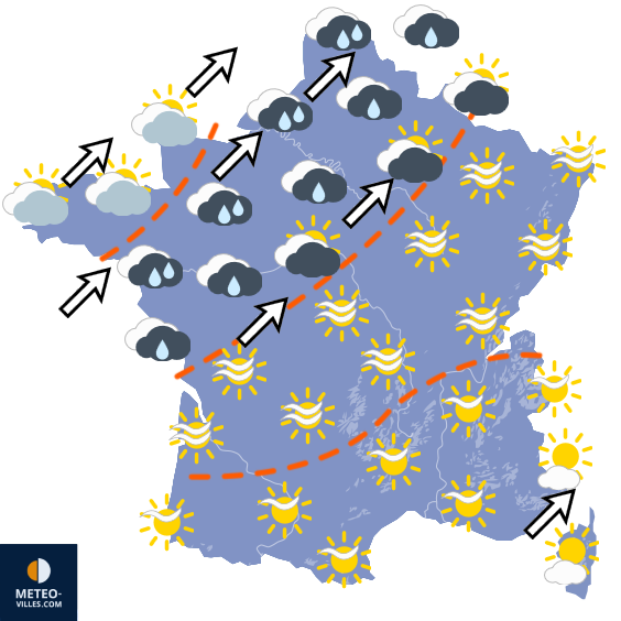 Carte de prévisions du temps du Jeudi 27 août 2026