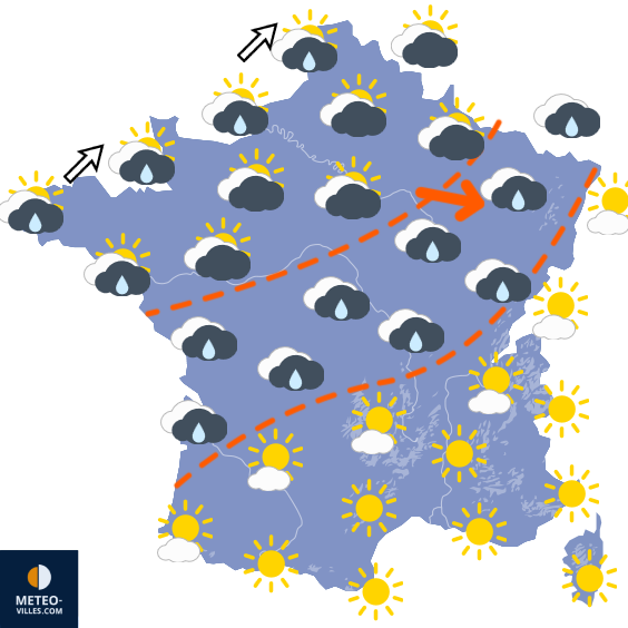 Carte de prévisions du temps du Jeudi 27 août 2026