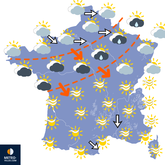 Carte de prévisions du temps du Dimanche 20 septembre 2026