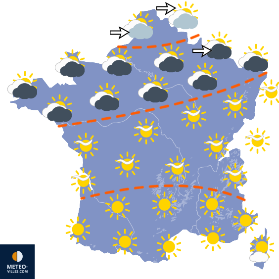 Carte de prévisions du temps du Dimanche 20 septembre 2026
