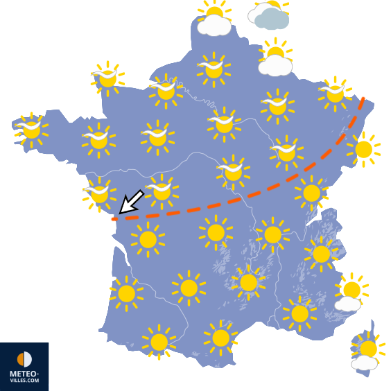 Carte de prévisions du temps du Dimanche 20 septembre 2026