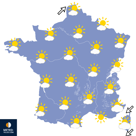 Carte de prévisions du temps du Saturday, September 19, 2026