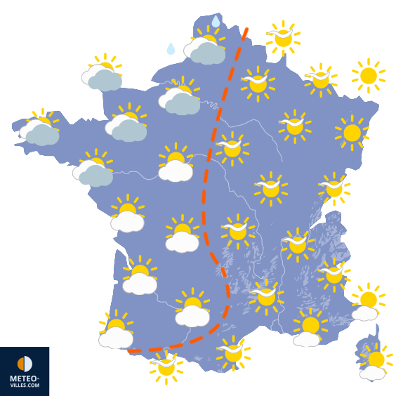Carte de prévisions du temps du Jeudi 24 septembre 2026