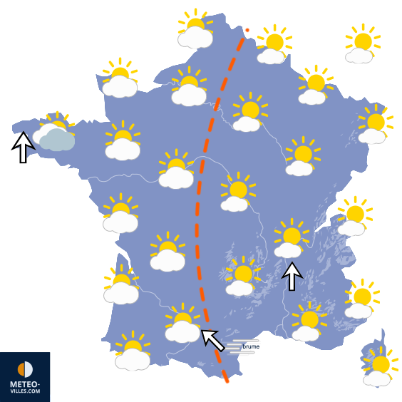 Carte de prévisions du temps du Dimanche 20 septembre 2026