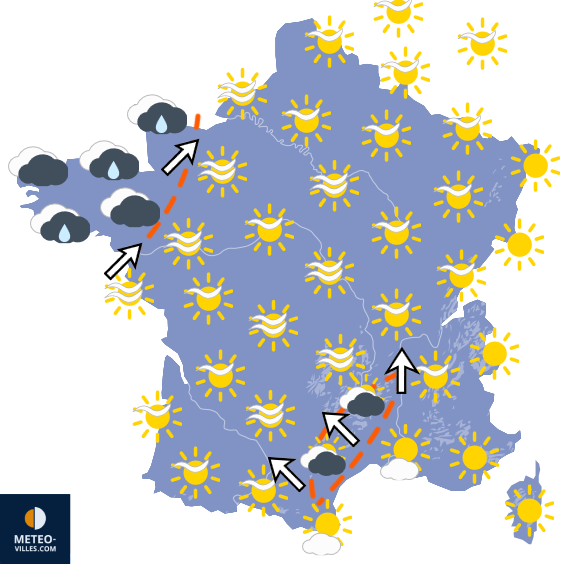 Carte de prévisions du temps du Dimanche 27 septembre 2026