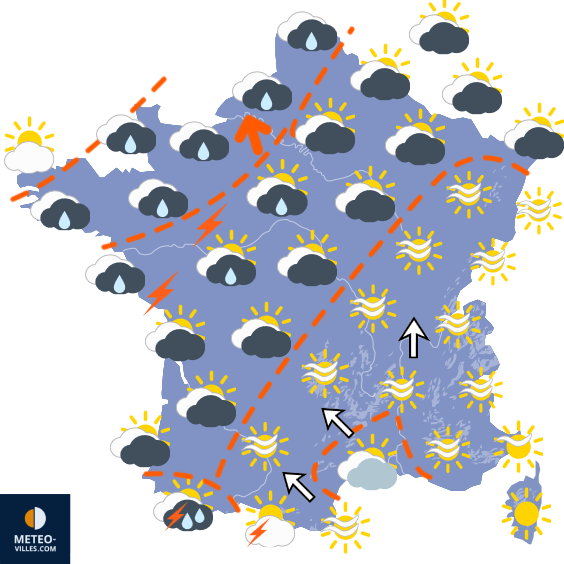 Carte de prévisions du temps du Dimanche 27 septembre 2026