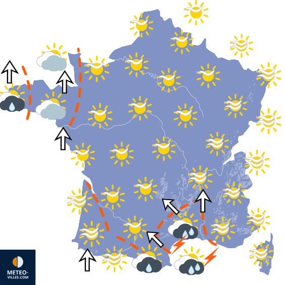 Carte de prévisions du temps du Friday, September 25, 2026