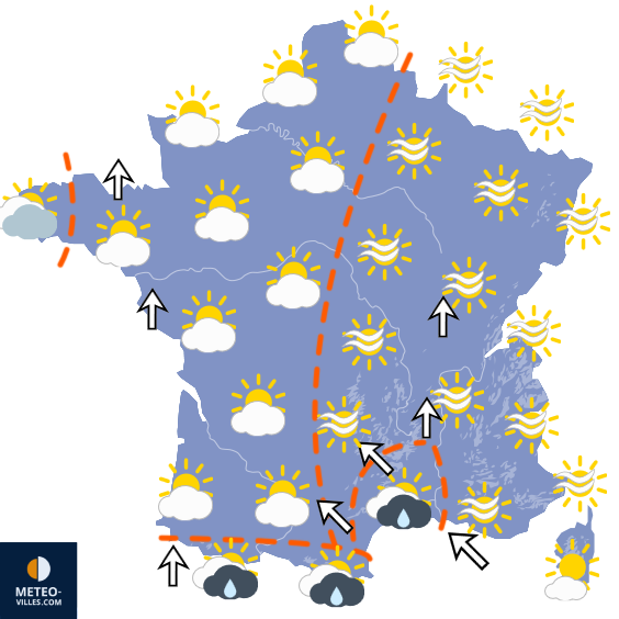 Carte de prévisions du temps du Dimanche 27 septembre 2026