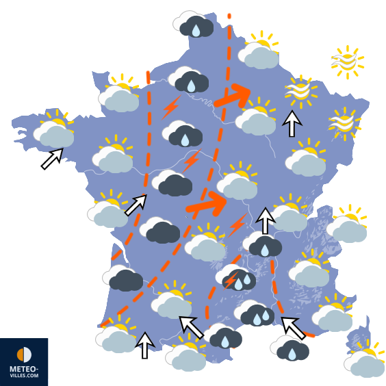 Carte de prévisions du temps du Mardi 29 septembre 2026
