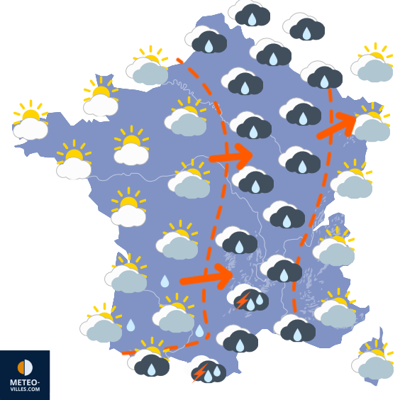 Carte de prévisions du temps du Dimanche 27 septembre 2026
