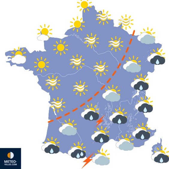Carte de prévisions du temps du Dimanche 27 septembre 2026