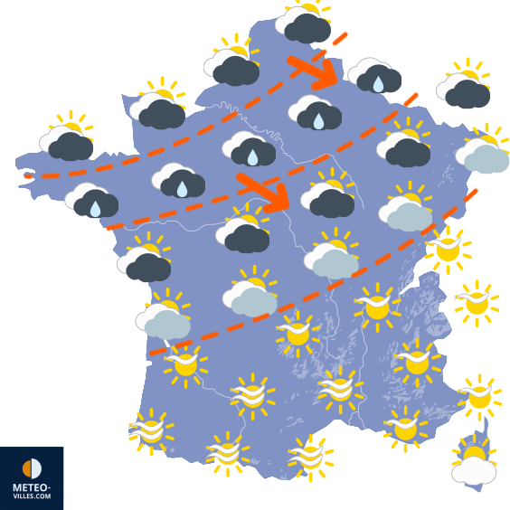 Carte de prévisions du temps du Samedi 10 octobre 2026