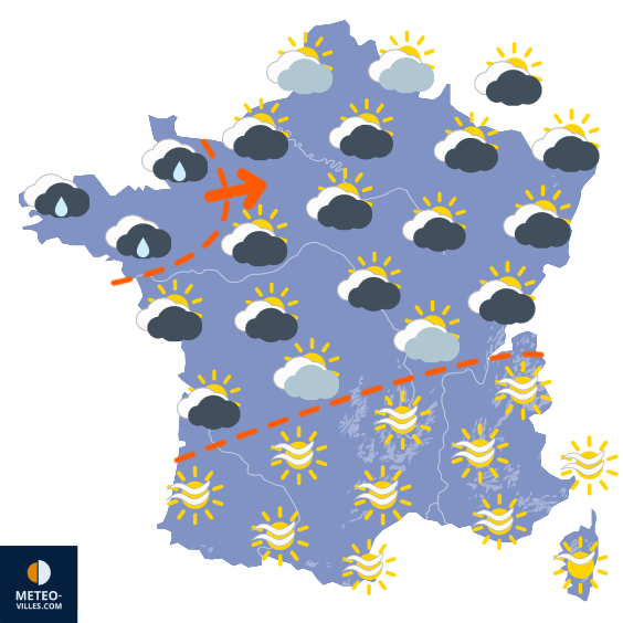 Carte de prévisions du temps du Dimanche 11 octobre 2026