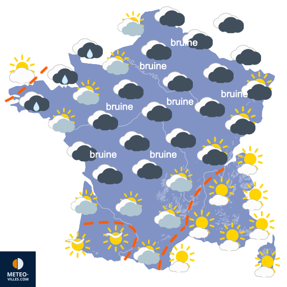 Carte de prévisions du temps du Dimanche 11 octobre 2026
