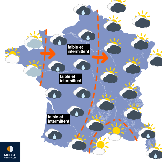 Carte de prévisions du temps du Samedi 31 octobre 2026