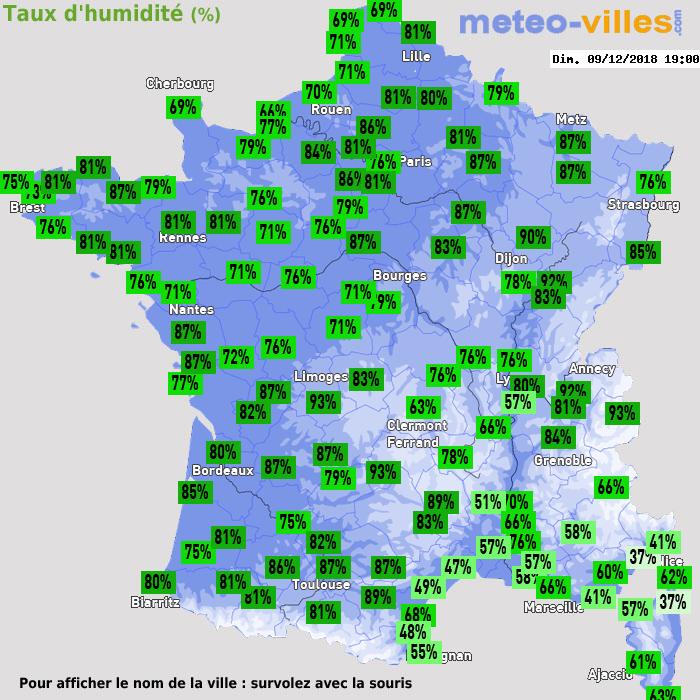 Météo France humidité
