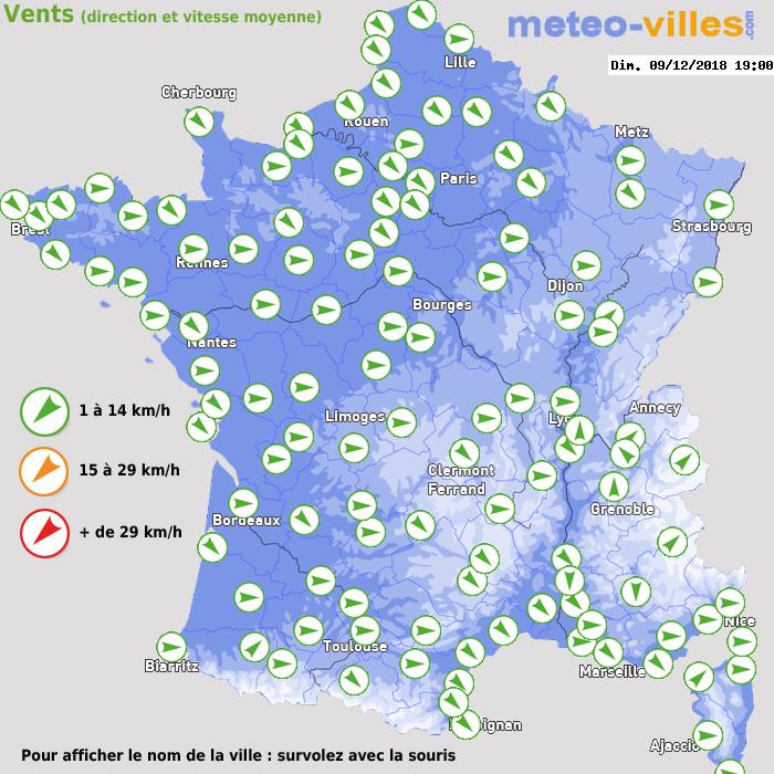 Météo France vent direction