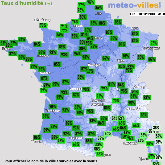 Météo France humidité