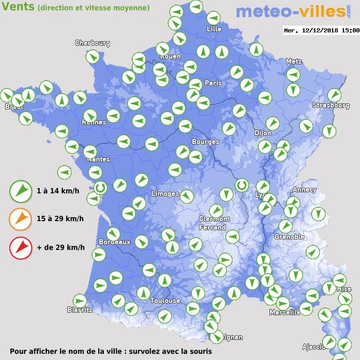 Météo France vent direction