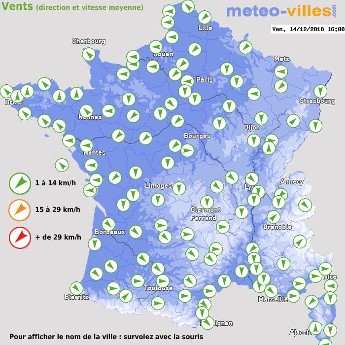 Météo France vent direction