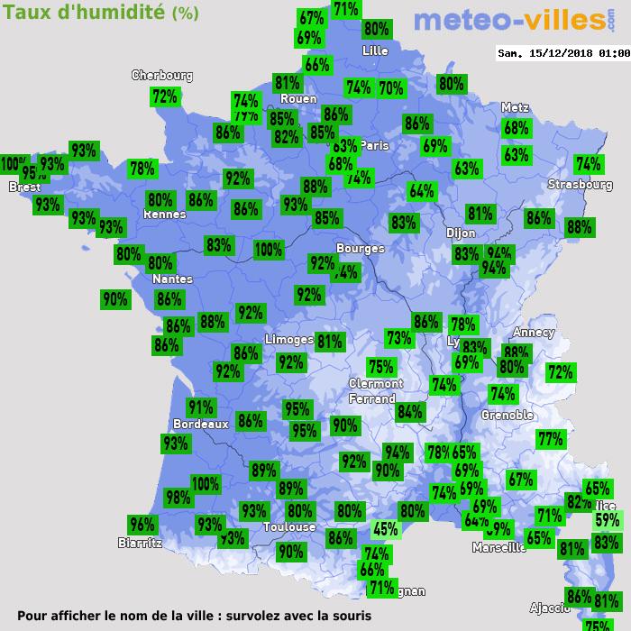 Météo France humidité