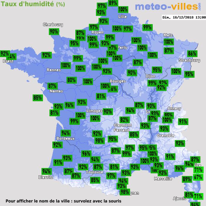 Météo France humidité