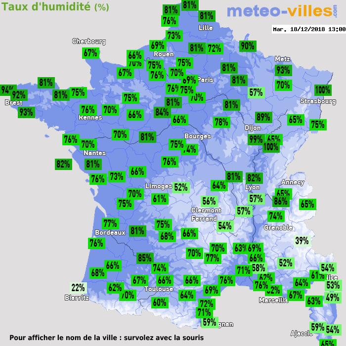 Météo France humidité