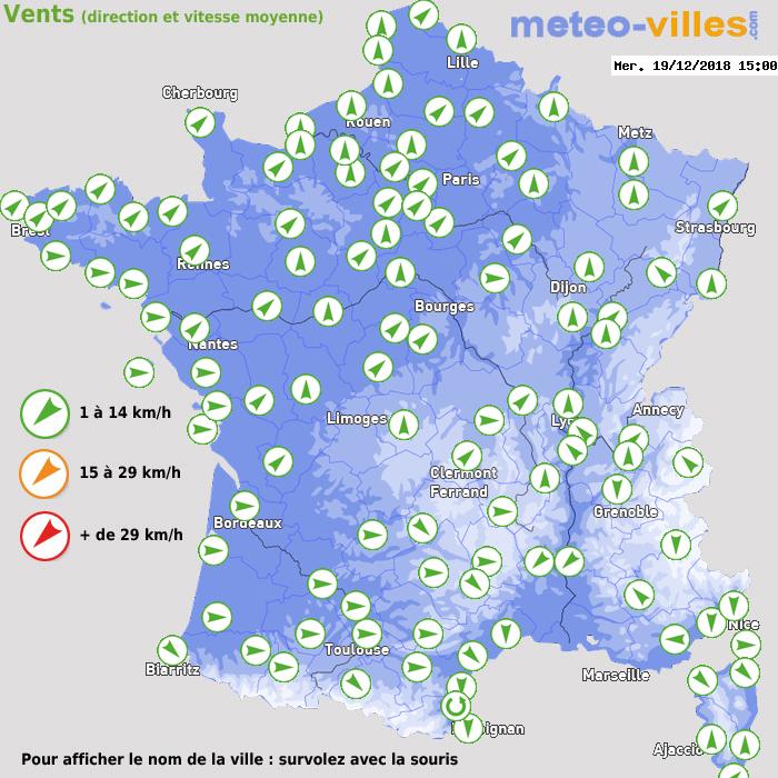 Météo France vent direction